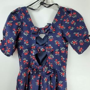 Vintage Laura Ashley Sweetheart Floral Prairie Maxi Dress Size 4 80s 90s